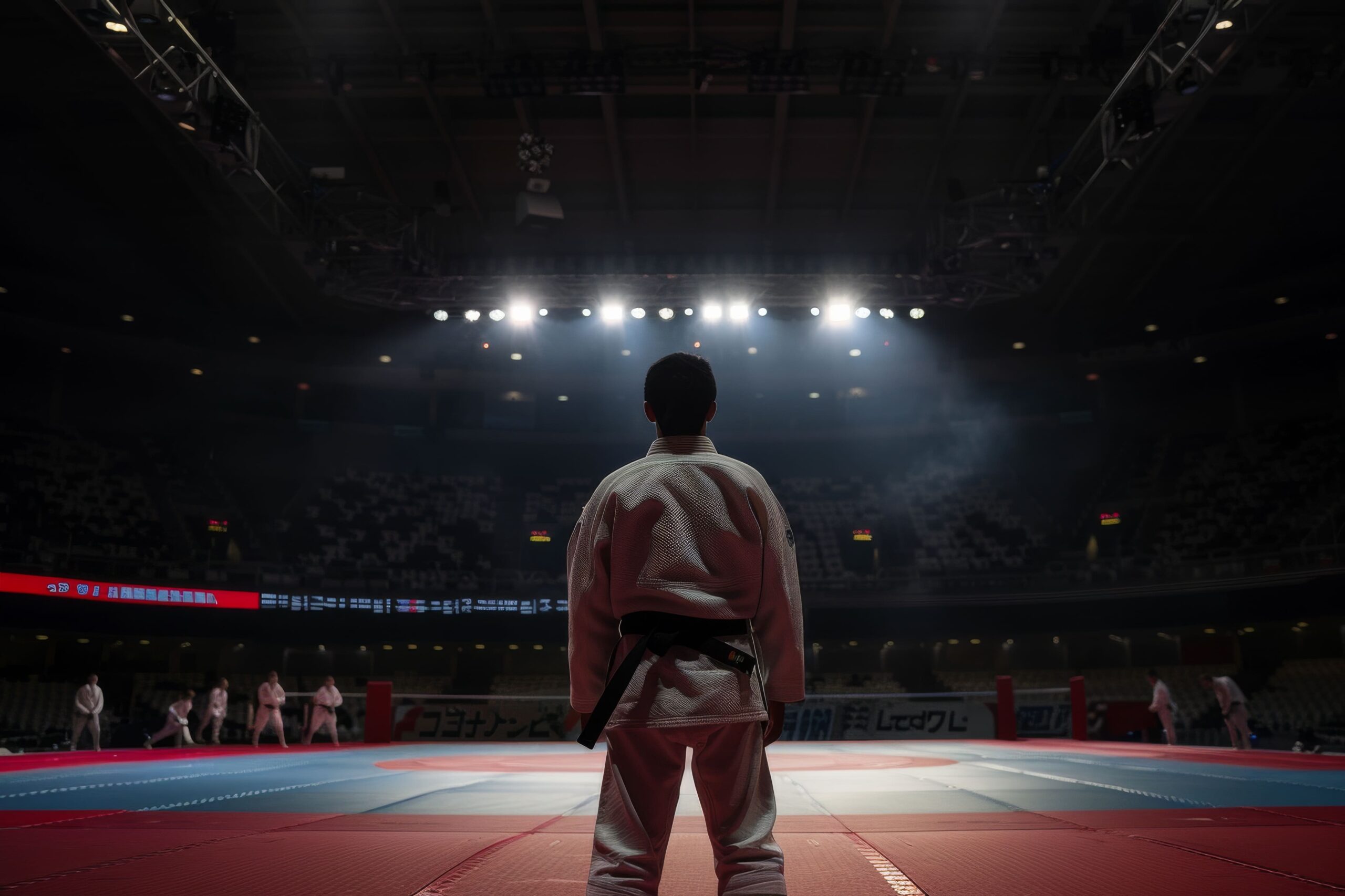 Boy in Kimono, ready to compete